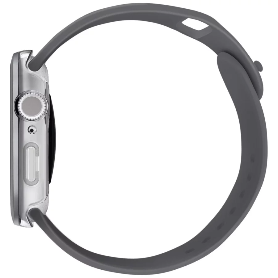 Etui ze szkłem hartowanym UNIQ Voute na Apple Watch 10 46 mm - srebrne