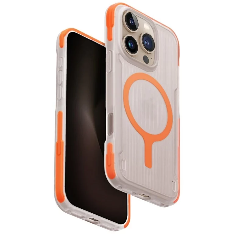 Etui UNIQ Combat Active Magclick Charging na iPhone 16 Pro - pomarańczowe