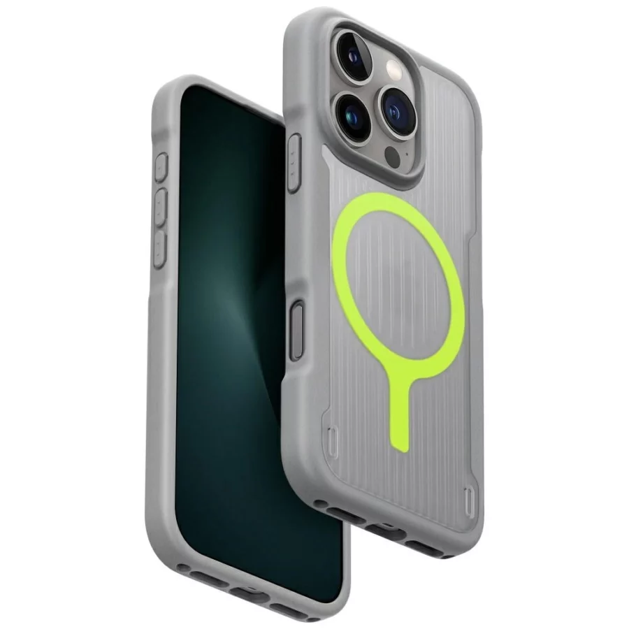 Etui UNIQ Combat Active Magclick Charging na iPhone 16 Pro - szare