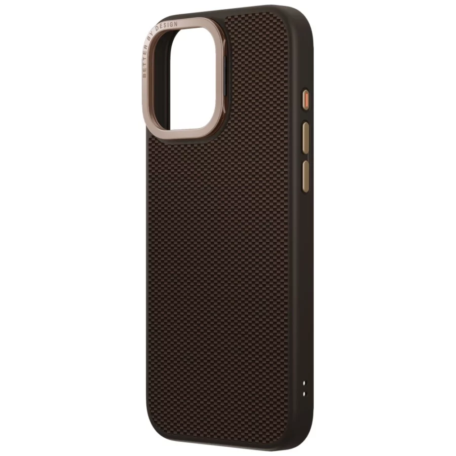 Etui UNIQ Keva Max Magclick Charging Camera Stand na iPhone 16 Pro Max - brązowe