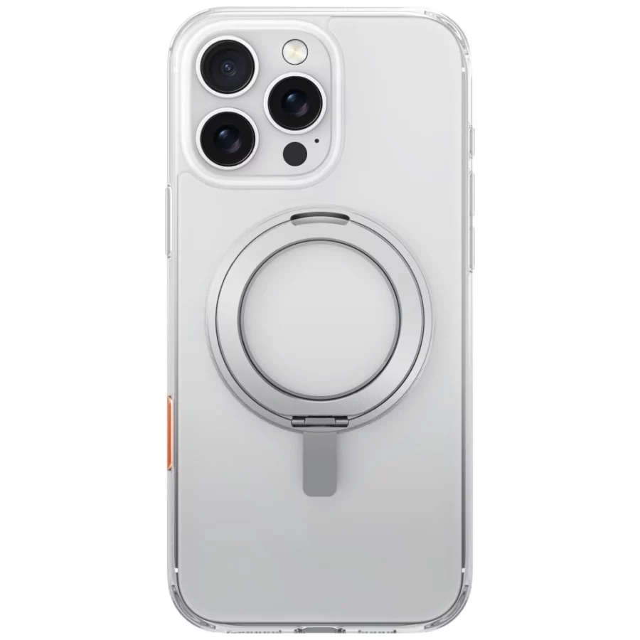 Etui UNIQ Swivix 360 Rotating Kickstand na iPhone 16 Pro - przezroczyste