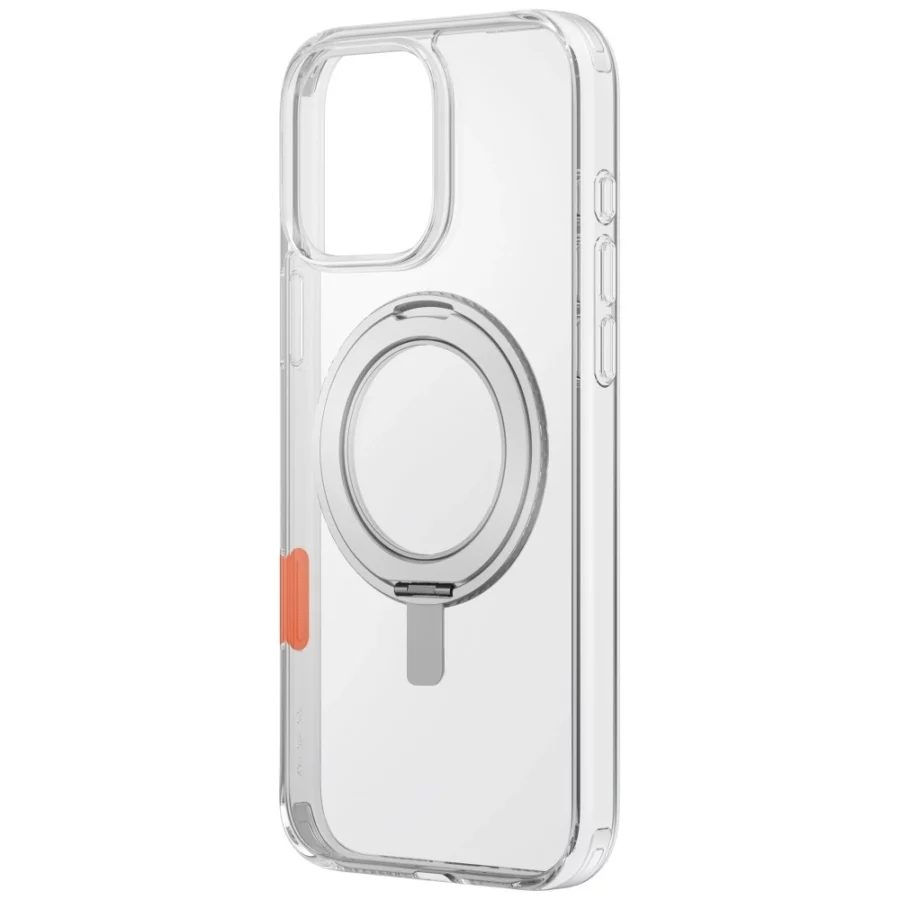Etui UNIQ Swivix 360 Rotating Kickstand na iPhone 16 Pro - przezroczyste