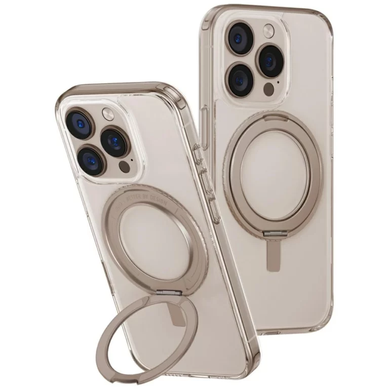 Etui UNIQ Swivix 360 Rotating Kickstand na iPhone 16 - złote