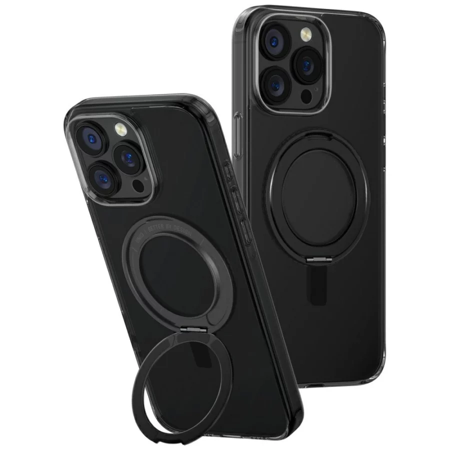 Etui UNIQ Swivix 360 Rotating Kickstand na iPhone 16 Pro Max  - czarne