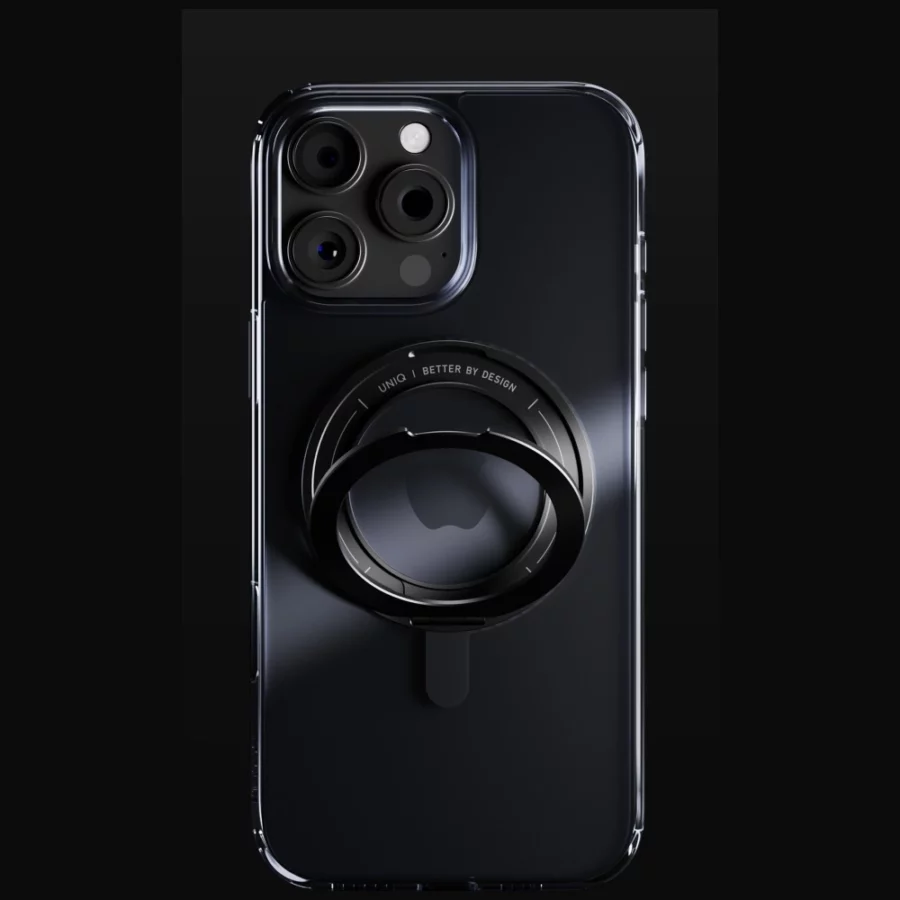 Etui UNIQ Swivix 360 Rotating Kickstand na iPhone 16 Pro Max  - czarne