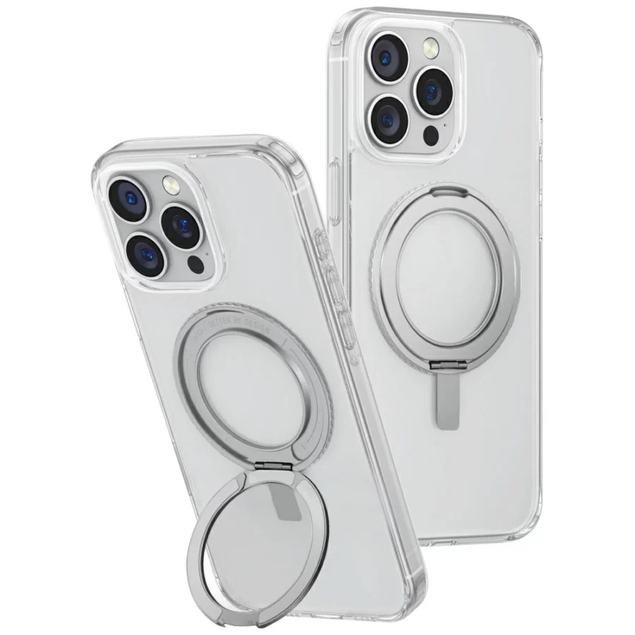 Etui UNIQ Swivix 360 Rotating Kickstand na iPhone 16 Pro Max - przezroczyste
