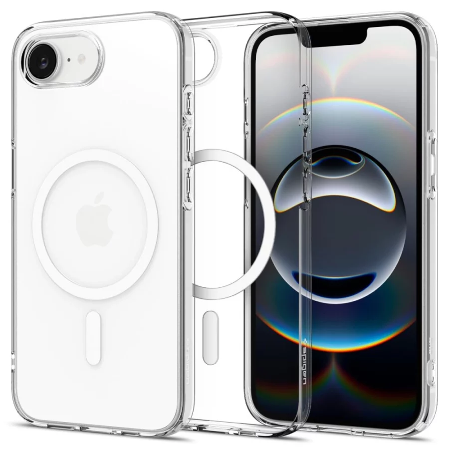 Etui Spigen Liquid Crystal Mag MagSafe na iPhone 16e / 17e - przezroczyste