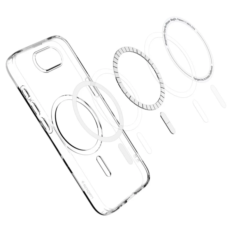 Etui Spigen Liquid Crystal Mag MagSafe na iPhone 16e / 17e - przezroczyste