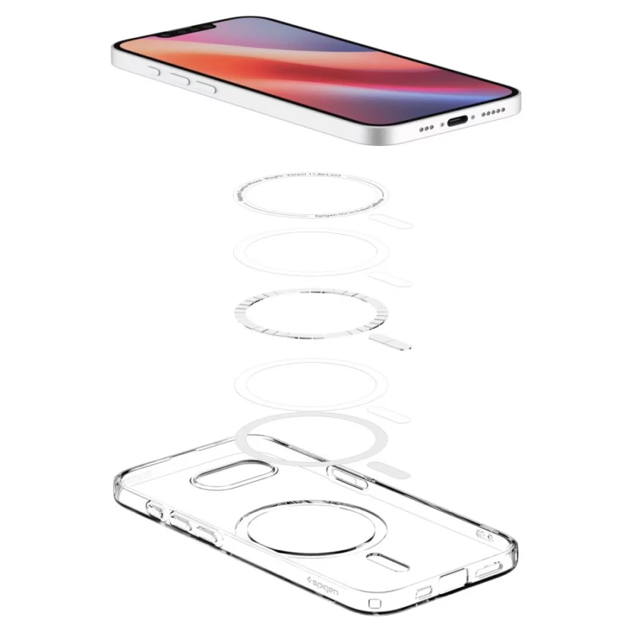 Etui Spigen Liquid Crystal Mag MagSafe na iPhone 16e / 17e - przezroczyste