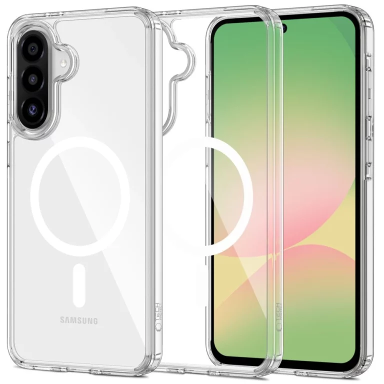 Etui Tech-Protect FlexAir Hybrid MagSafe na Samsung Galaxy A56 5G - przezroczyste