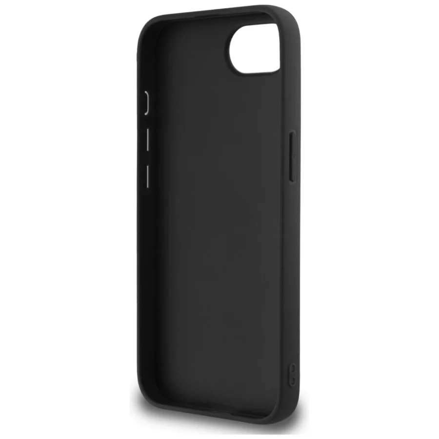 Etui Guess Fixed Glitter Big 4G na iPhone 16e - czarne