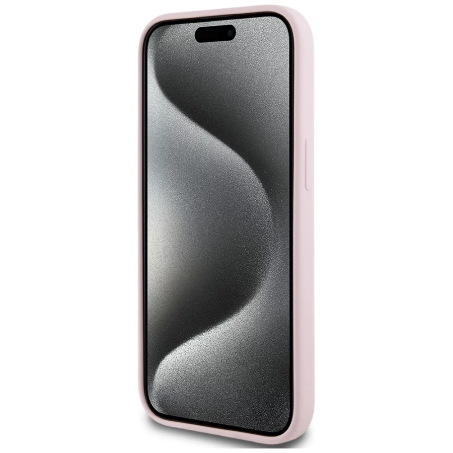 Etui Karl Lagerfeld Silicone Karl&Choupette MagSafe na iPhone 15 Plus - różowe