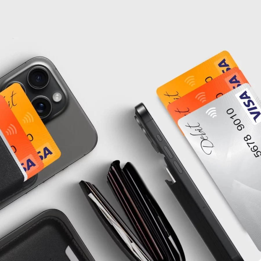 Etui Tech-Protect MagWallet Magsafe z uniwersalnym magnetycznym etui na karty lub dokumenty  - czarne