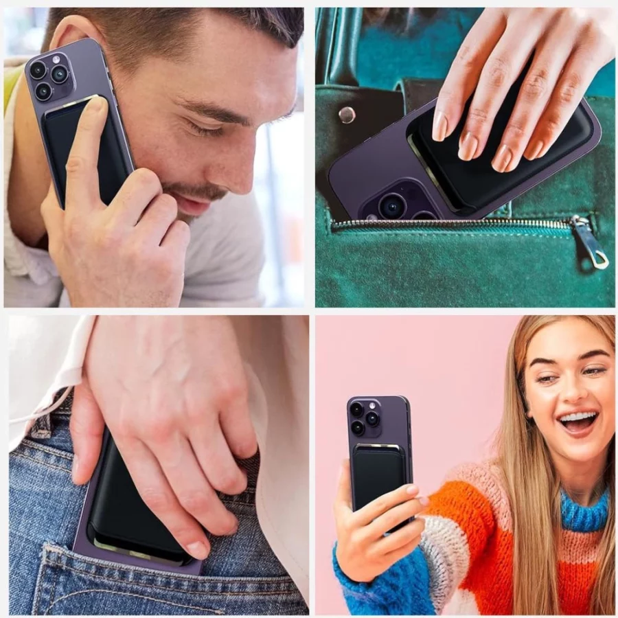 Etui Tech-Protect MagWallet Magsafe z uniwersalnym magnetycznym etui na karty lub dokumenty  - czarne