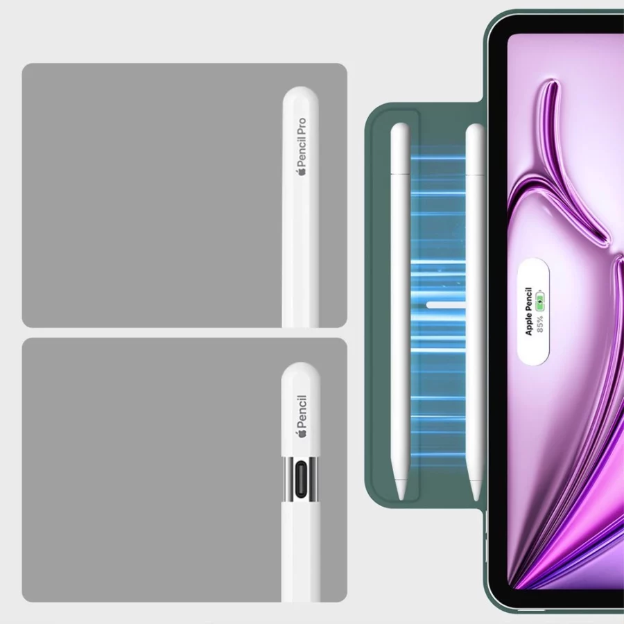 Etui ESR Rebound Magnetic na iPad Pro 12.9” 2020 / 2021 / 2022 / iPad Air 13” 2024 / 2025 - zielone