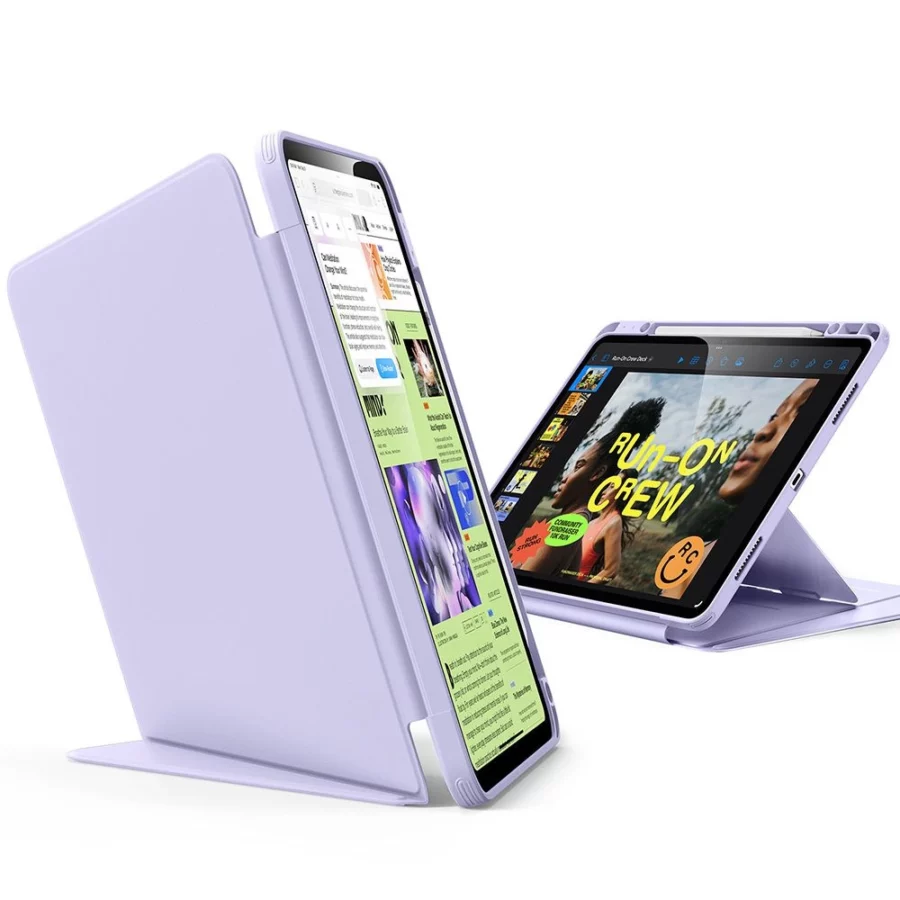 Etui ESR Flip Hybrid na iPad Air 13" (2024/2025/2026) - fioletowe