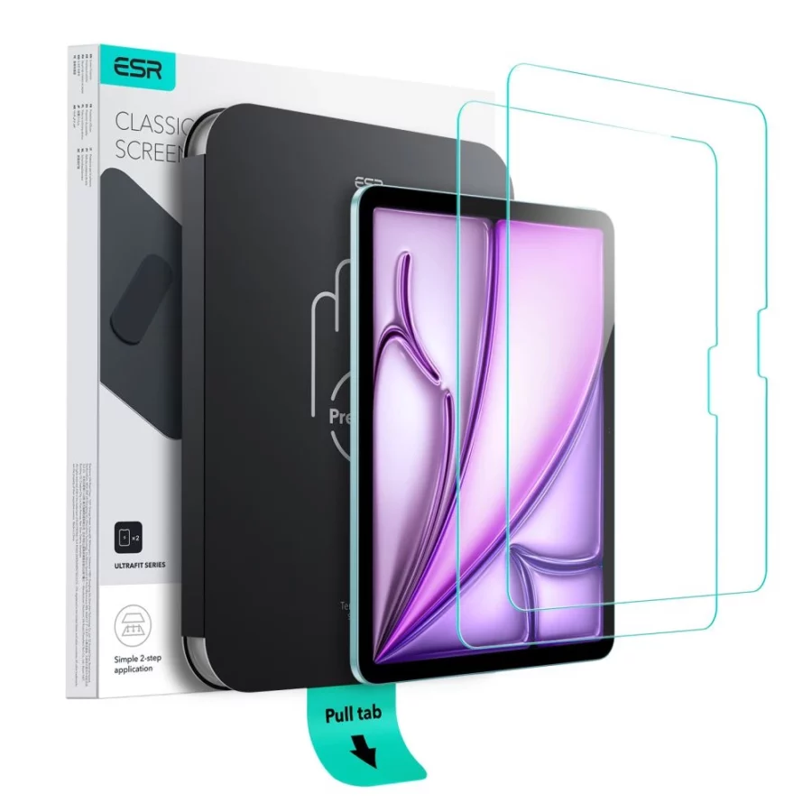 Szkło hartowane ESR UltraFit Tempered Glass 2-pack na iPad Air 11" (2024/2025/2026)