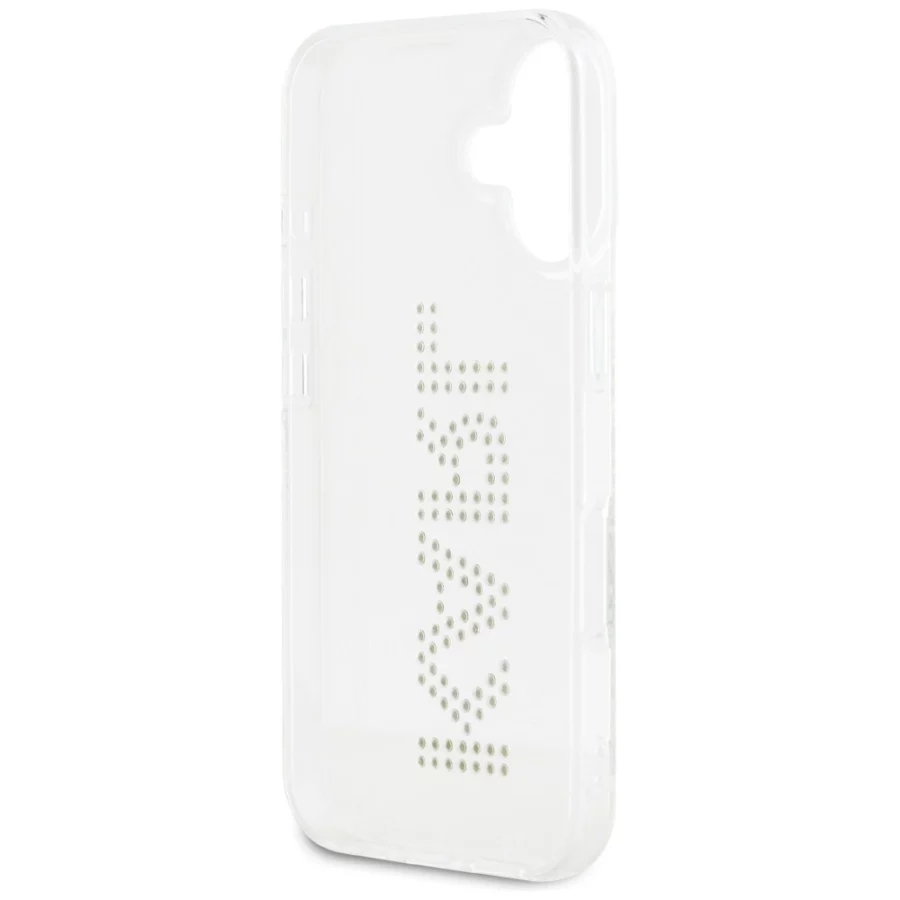 Etui Karl Lagerfeld IML Rhinestones Logo na iPhone 16 - przezroczyste