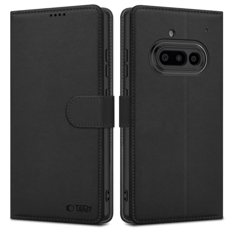 Etui Tech-Protect Wallet na Nothing Phone 3A - czarny mat