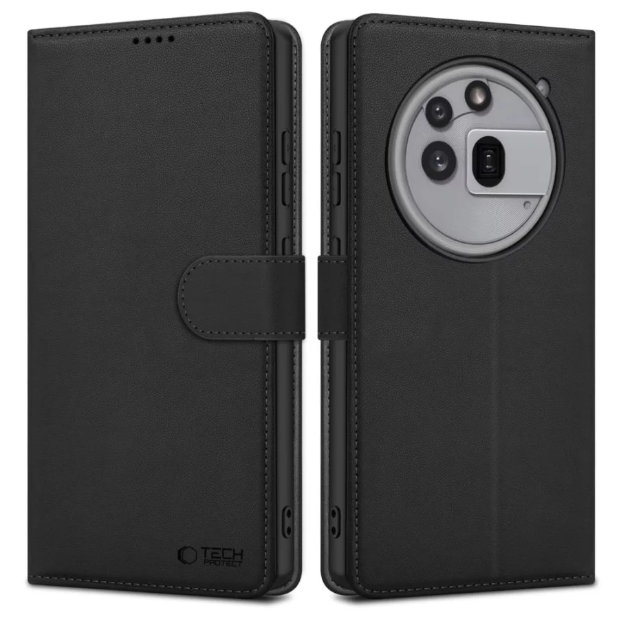 Etui Tech-Protect Wallet na Nothing Phone 3A Pro - czarny mat