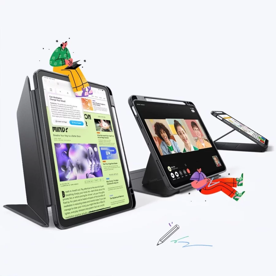 Etui ESR Flip Hybrid na iPad 10.9" (2020/2022) / 11" (2024/2025/2026) - czarne