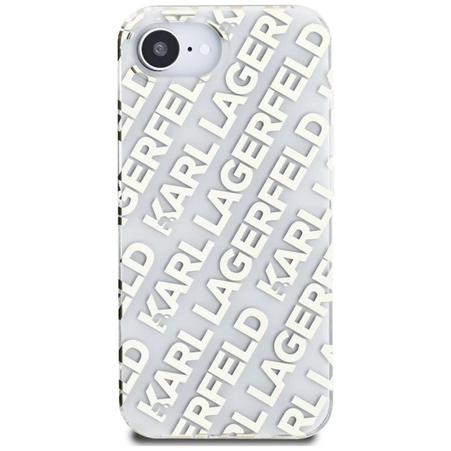 Etui Karl Lagerfeld IML Repeat Logo na iPhone 16e - złote