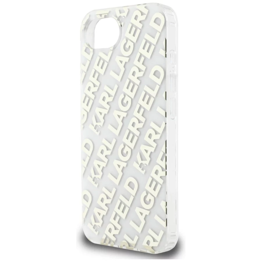 Etui Karl Lagerfeld IML Repeat Logo na iPhone 16e - złote