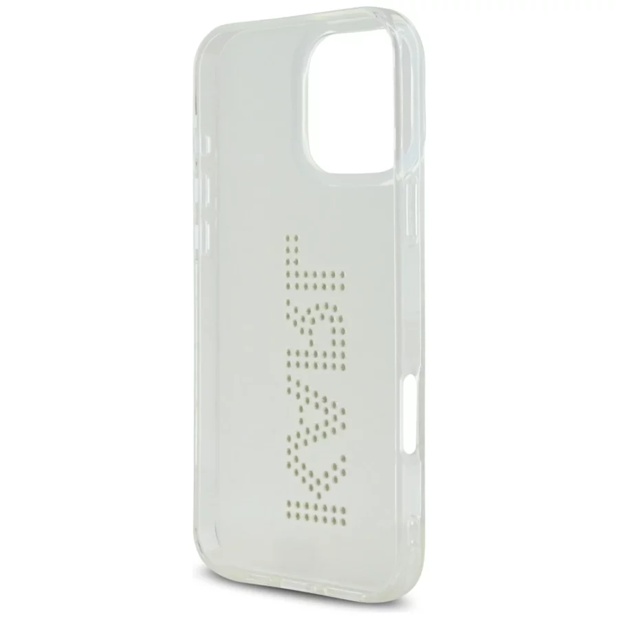 Etui Karl Lagerfeld IML Rhinestones Logo na iPhone 16 Pro - przezroczyste