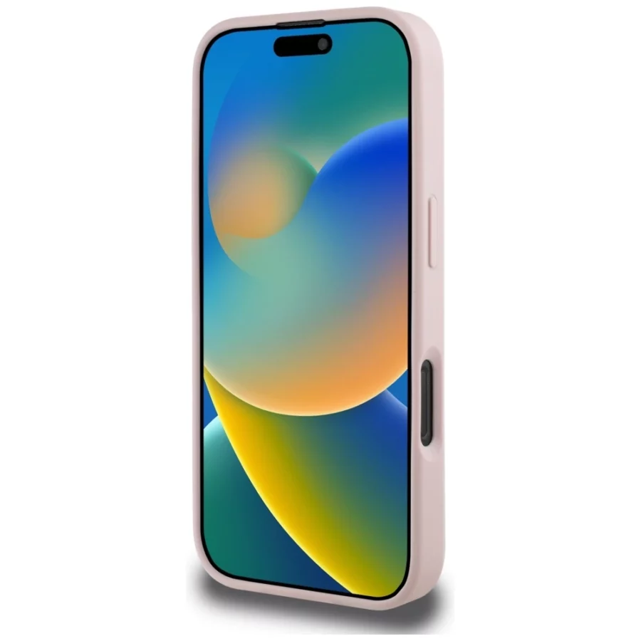 Etui Guess Grained Roses Big 4G logo na iPhone 16 Pro - różowe
