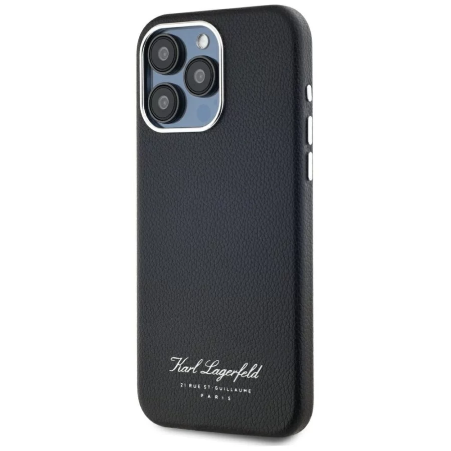 Etui Karl Lagerfeld hotel RSG na iPhone 15 Pro - czarne
