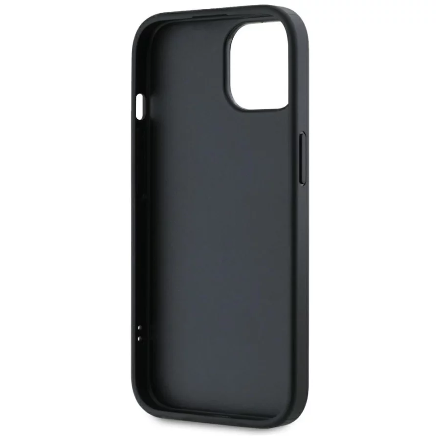 Etui Karl Lagerfeld Saffiano Athleisure Stripes Cord na iPhone 15 - różowe