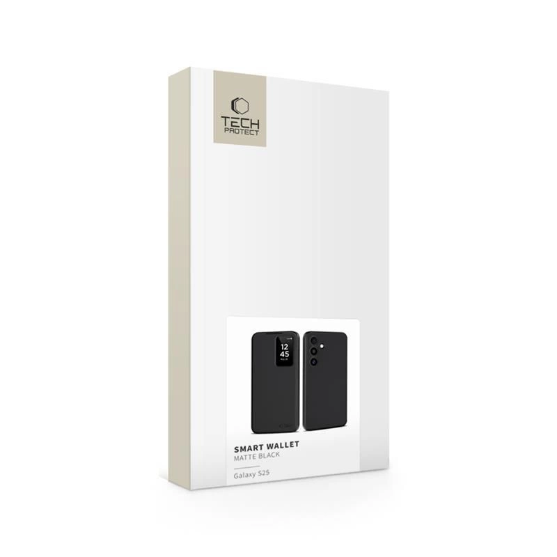 Etui Tech-Protect Smart Wallet na Samsung Galaxy S25 - czarny mat