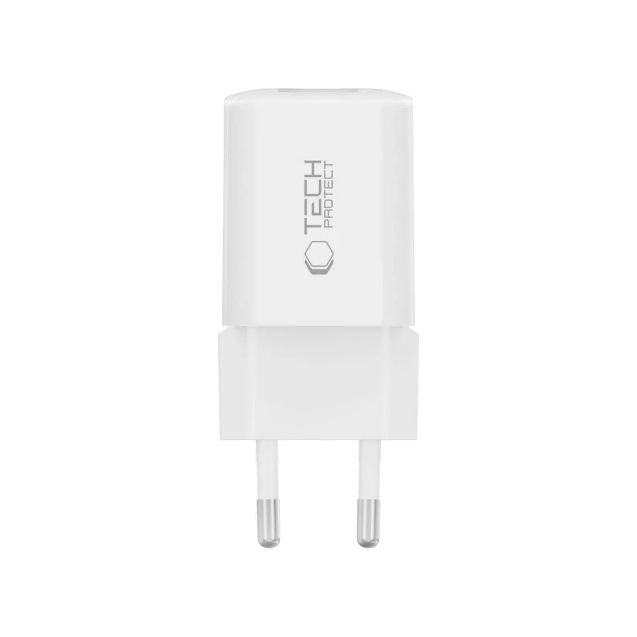 Ładowarka sieciowa Tech-Protect NCM33W 2-porty PD33W/QC3.0 - biała