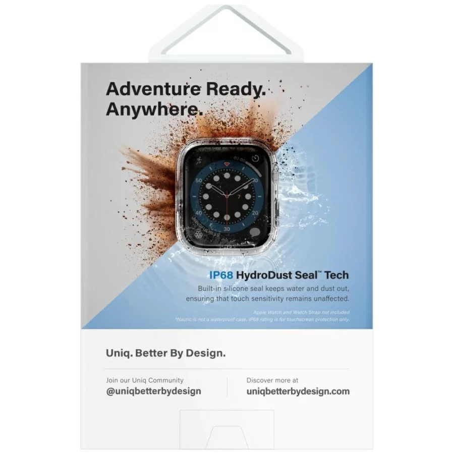Etui UNIQ Nautic na Apple Watch 46 mm - czarne