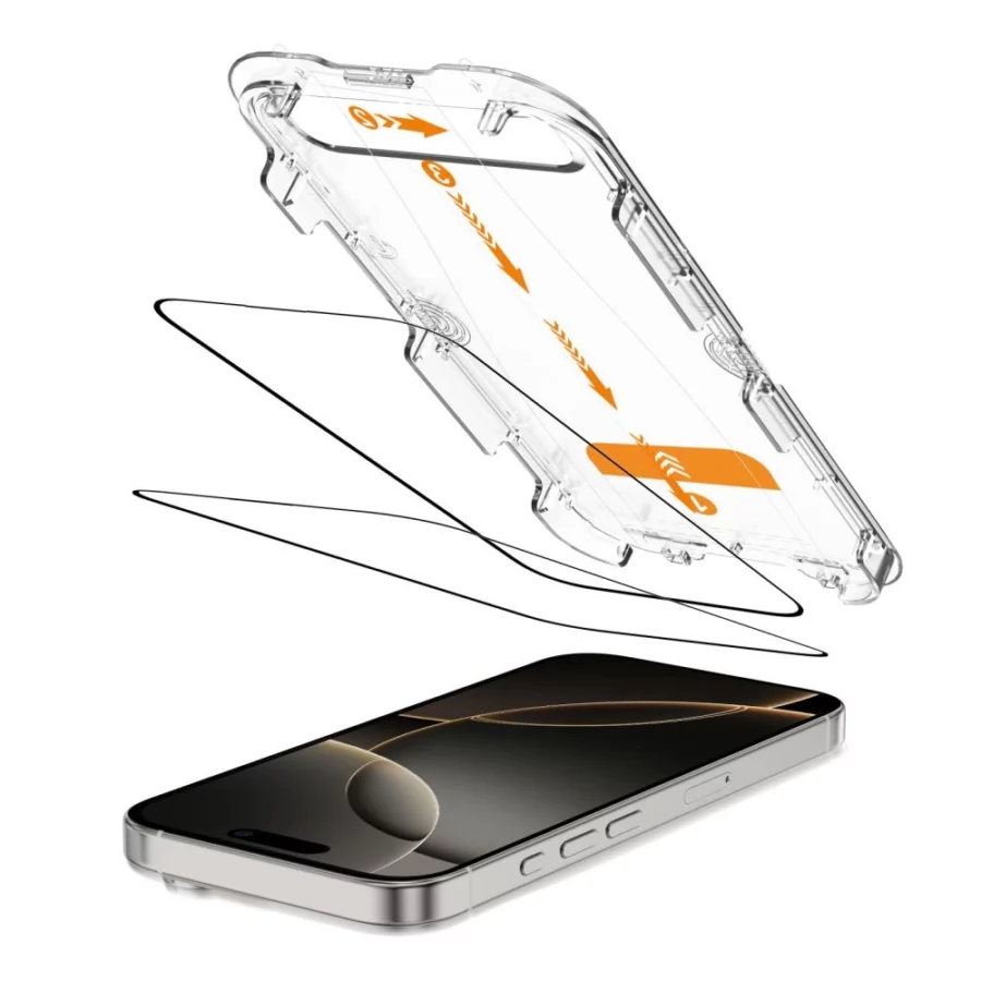Szkło hartowane Tech-Protect Quick Set+ 2-pack na iPhone 16 Pro