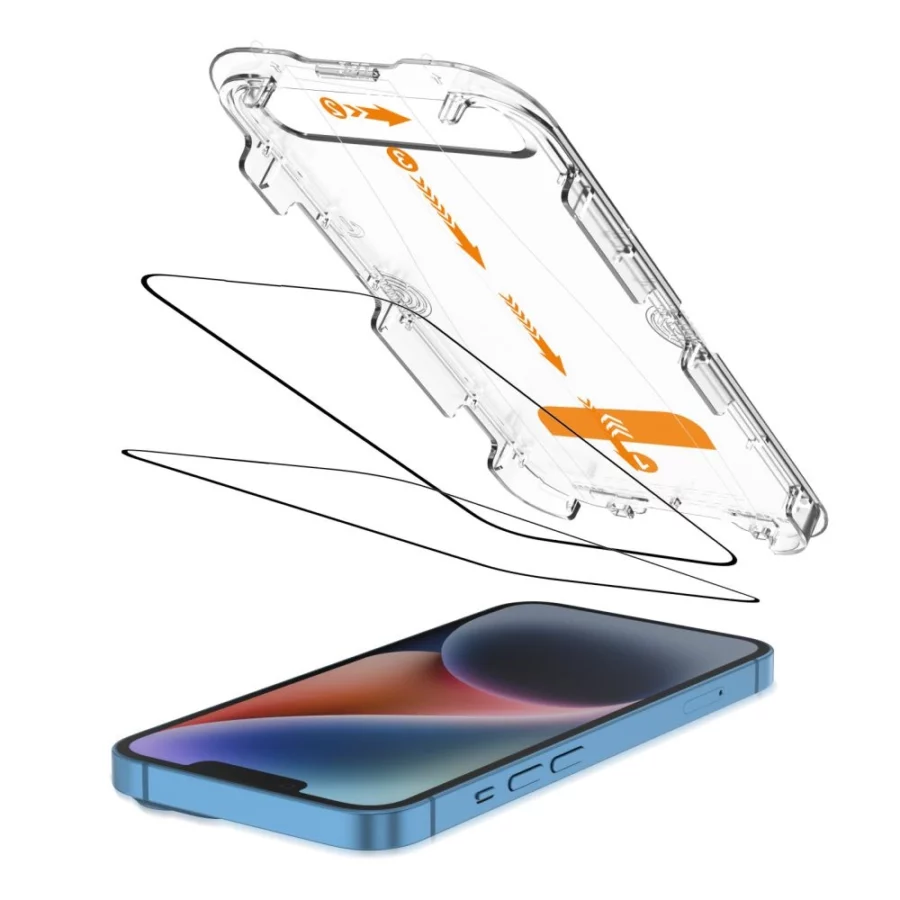Szkło hartowane Tech-Protect Quick Set+ 2-pack na iPhone 13 / 13 PRO / 14 / 16e / 17e