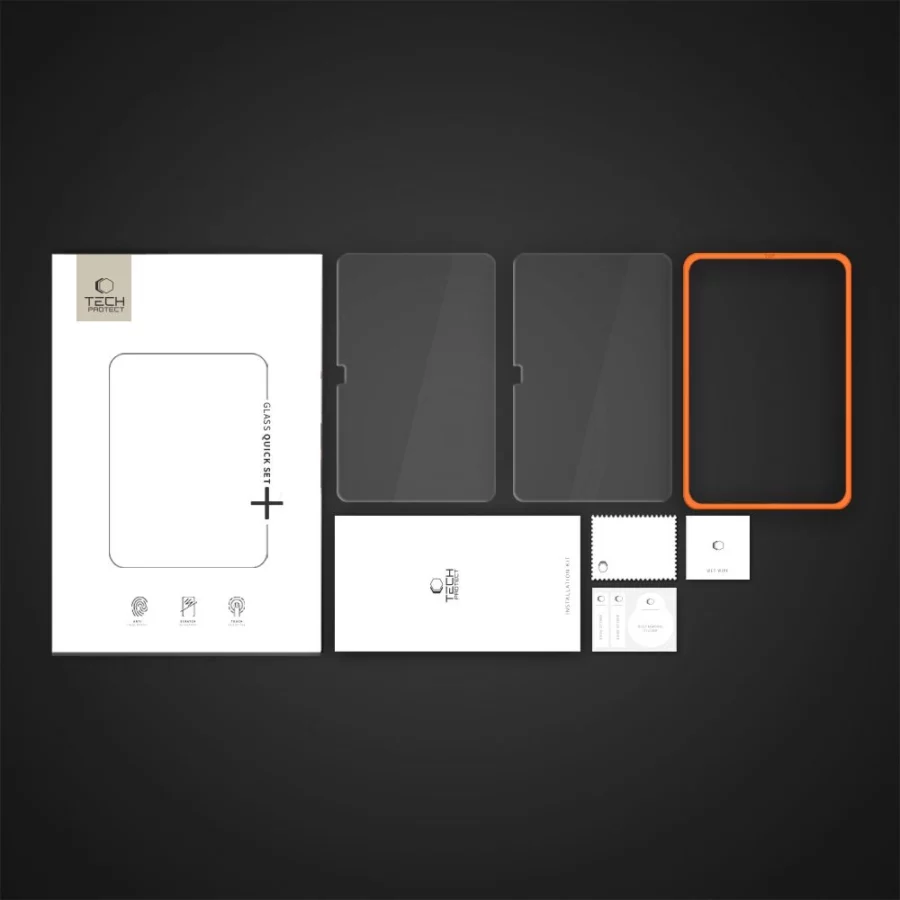 Szkło hartowane Tech-Protect Easy Set+ 2-pack na iPad 10.9” 2022 / iPad 11” 2025