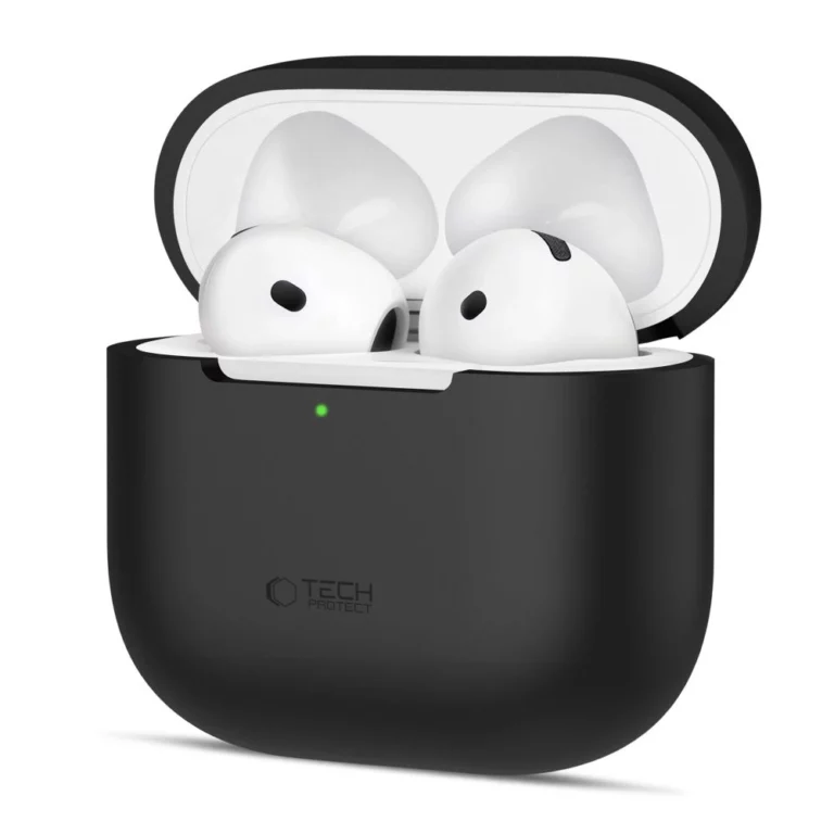 Etui Tech-Protect Silicone na Apple AirPods 4 - czarne