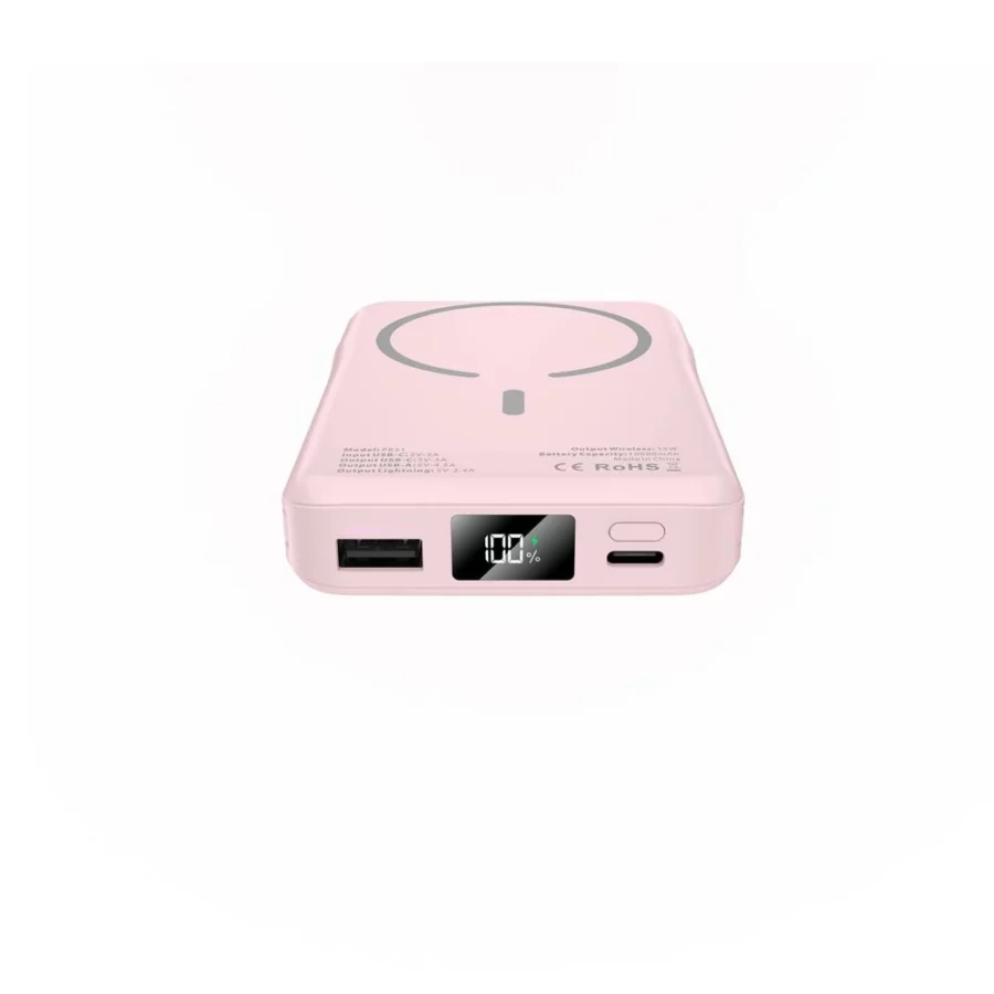 Powerbank Tech-Protect PB31 LifeMag MagSafe 10000 mAh - różowy