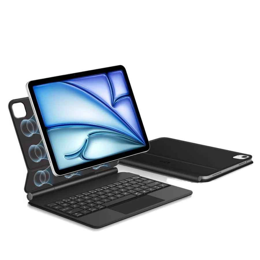 Etui Tech-Protect Smartcase Magnetic z klawiaturą na iPad Air 10.9” (2020/2022) / 11” (2024/2025/2026) - czarne