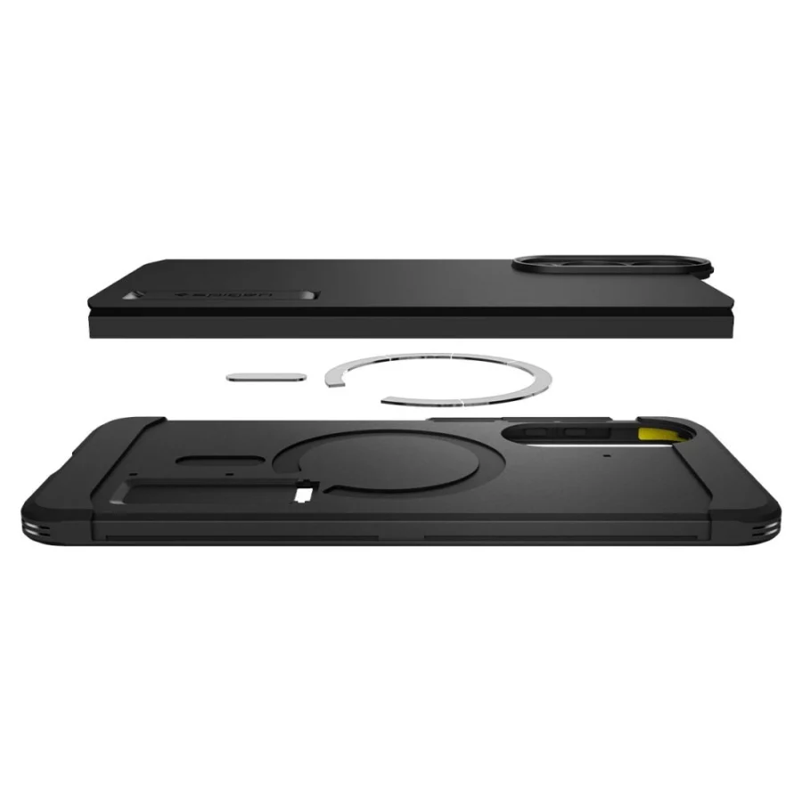 Etui Spigen Tough Armor MagSafe na Samsung Galaxy S25 Edge - czarne