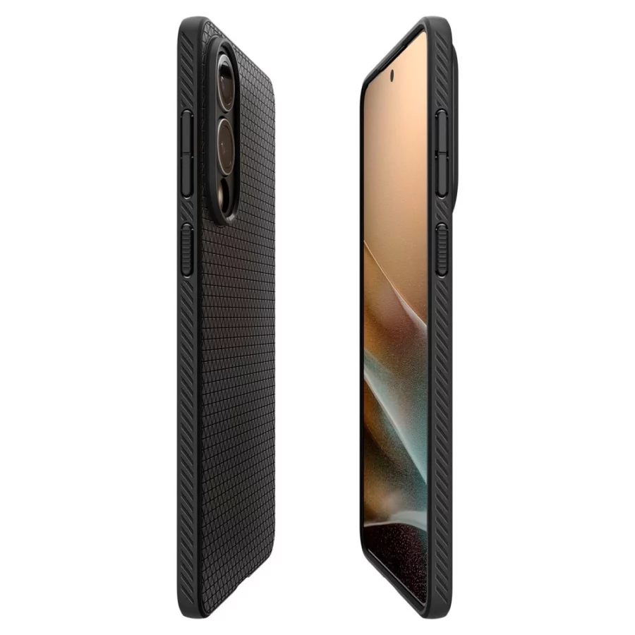 Etui Spigen Liquid Air na Samsung Galaxy S25 Edge - czarne