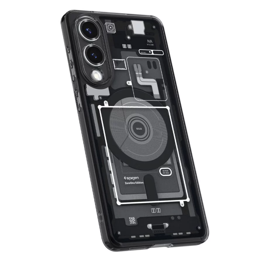 Etui Spigen Ultra Hybrid Mag z MagSafe na Samsung Galaxy S25 Edge z nadrukiem - czarne