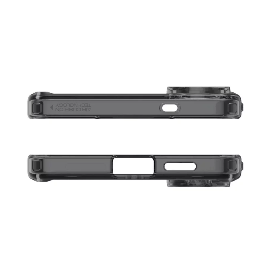 Etui Spigen Ultra Hybrid Mag z MagSafe na Samsung Galaxy S25 Edge - czarne półprzezroczyste