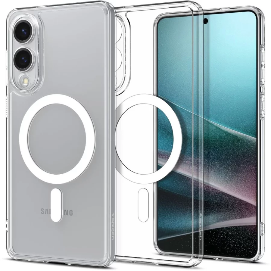 Etui Spigen Ultra Hybrid Mag z MagSafe na Samsung Galaxy S25 Edge - przezroczyste