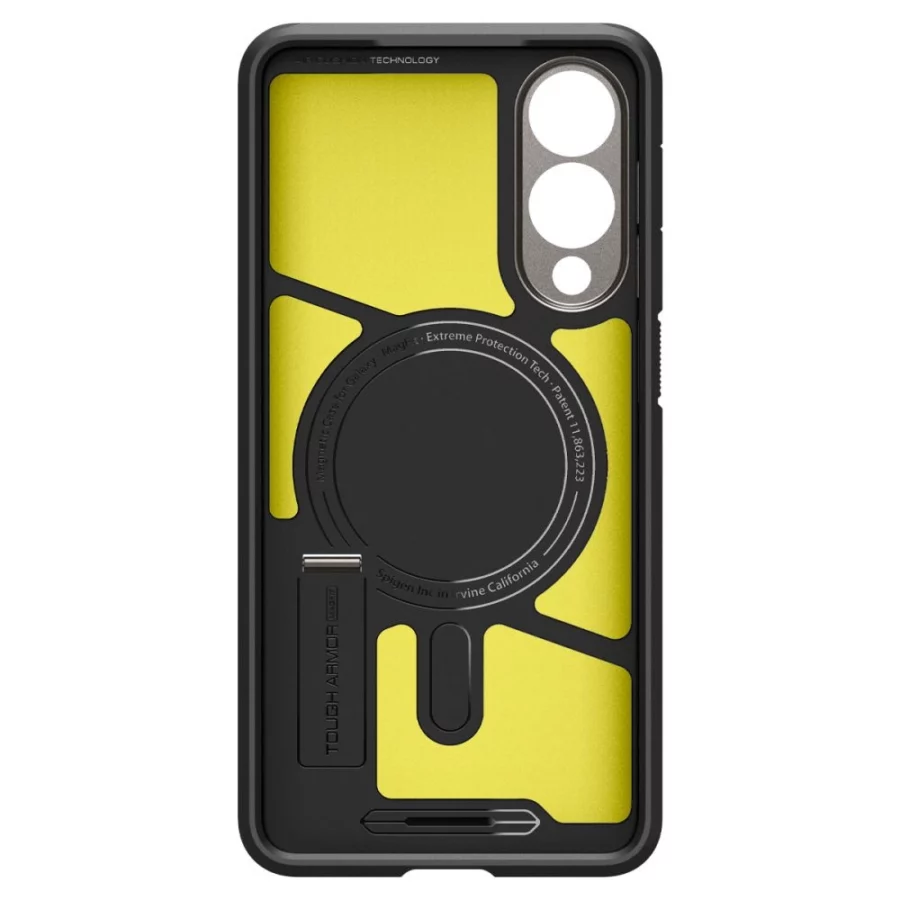 Etui Spigen Tough Armor MagSafe na Samsung Galaxy S25 Edge - szaro-czarne
