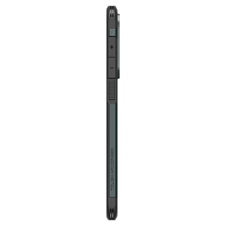 Etui Spigen Tough Armor MagSafe na Samsung Galaxy S25 Edge - zielono-czarne