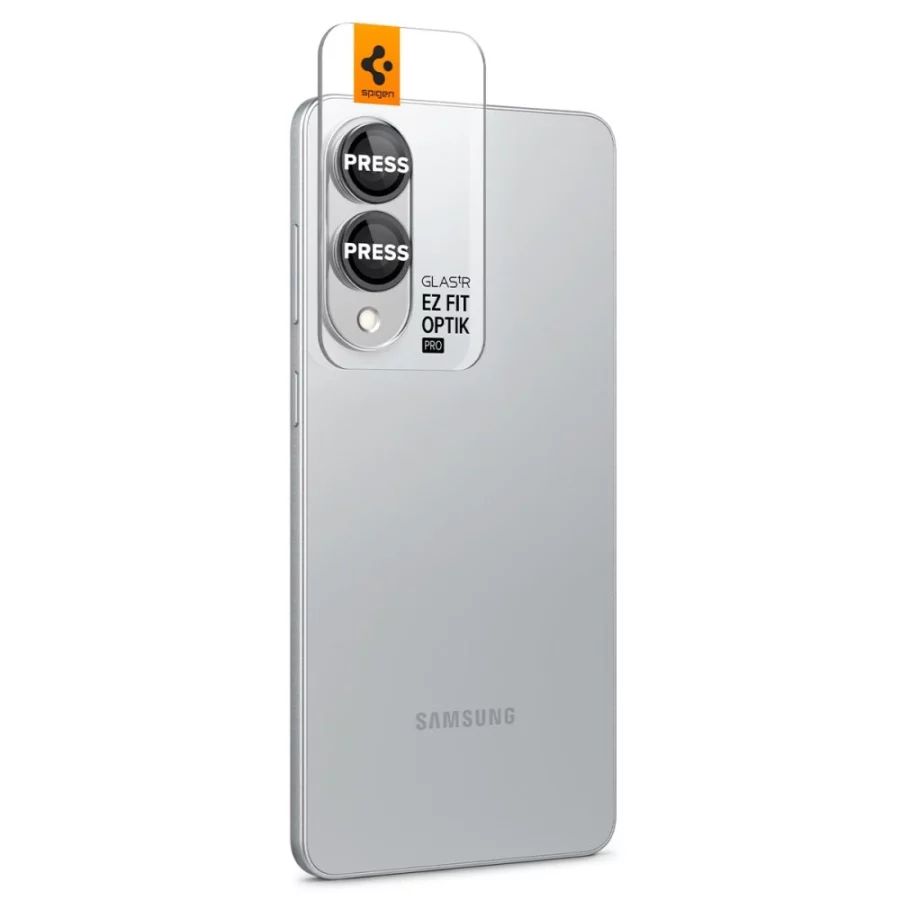Osłona aparatu Spigen Optik Pro GLAS.TR "Ez Fit" 2-pack na Samsung Galaxy S25 Edge - czarna
