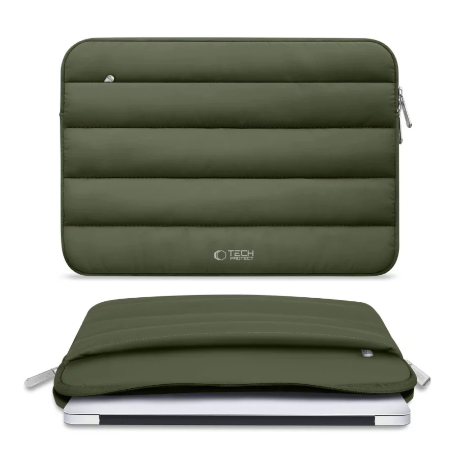 Torba Tech-Protett Fluffy na laptopa 15-16 - zielona