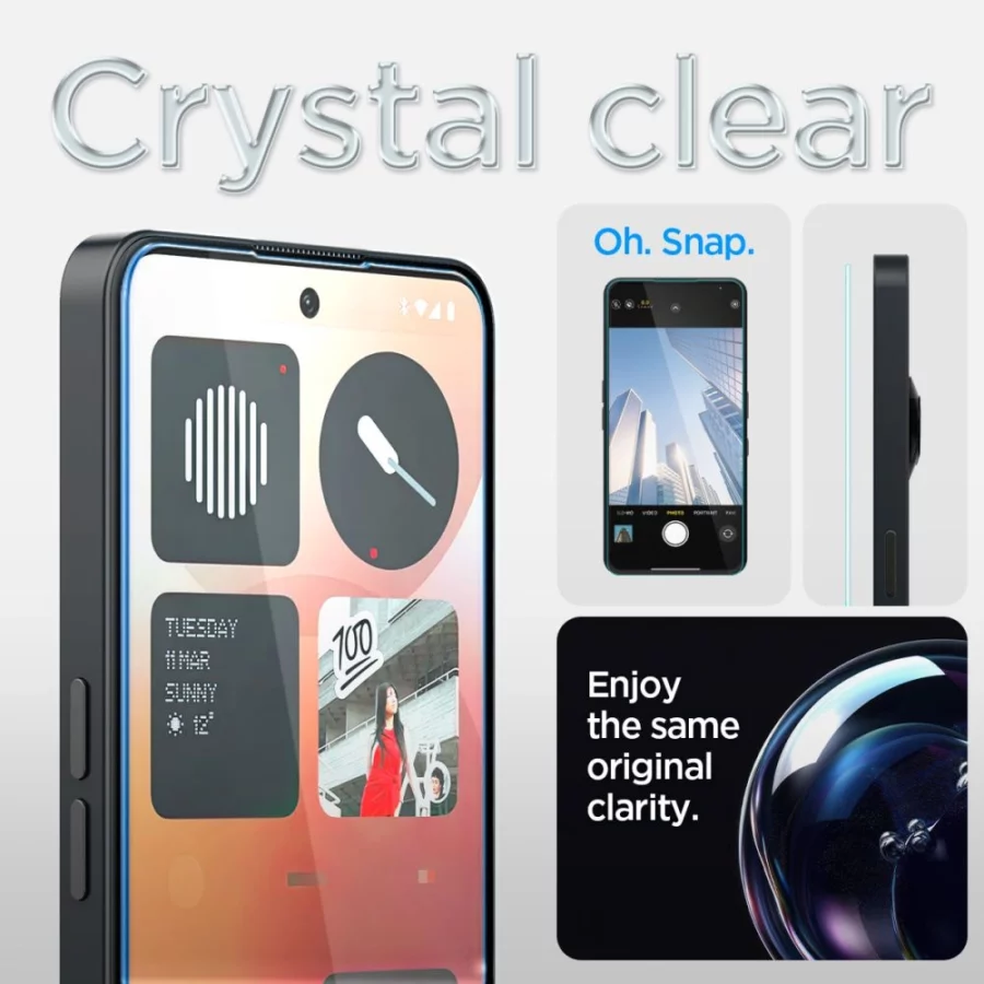 Szkło hartowane Spigen Glas.tR EZ Fit na Nothing Phone 3A / 3A Pro - przezroczyste